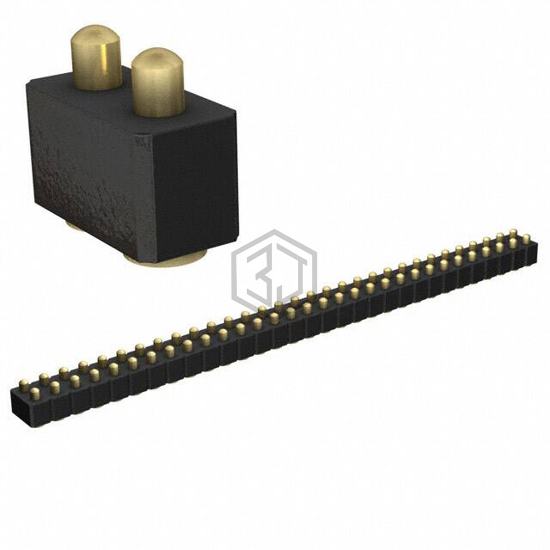 813-22-062-30-001101 - Mill-Max Manufacturing Corp. - Rectangular Connectors - Spring Loaded