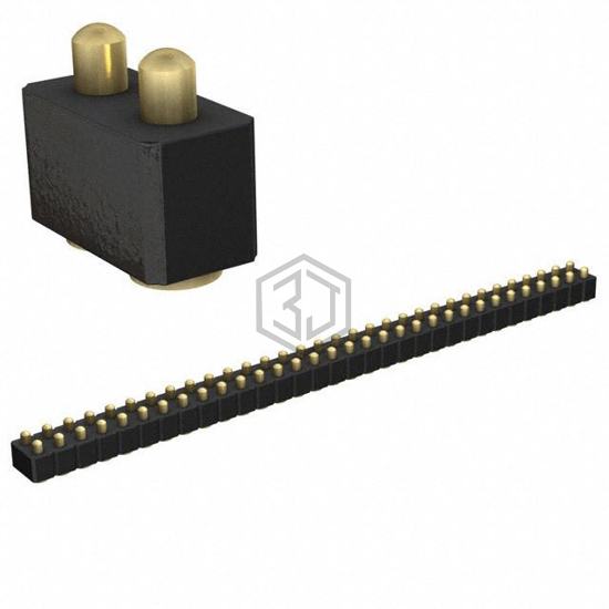 813-22-064-30-001101 - Mill-Max Manufacturing Corp. - Rectangular Connectors - Spring Loaded