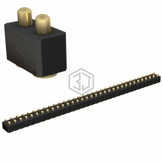 813-22-066-30-001101 - Mill-Max Manufacturing Corp. - Rectangular Connectors - Spring Loaded