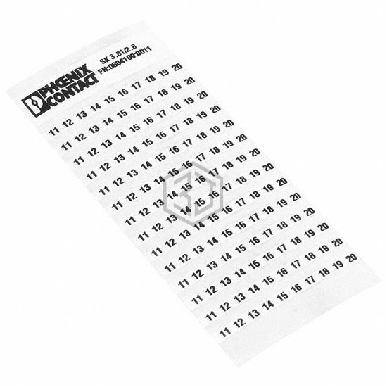 0804109:0011 - Phoenix Contact - Terminal Blocks - Accessories - Marker Strips