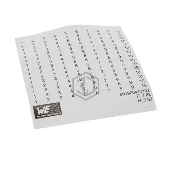 691900410102 - Würth Elektronik - Terminal Blocks - Accessories - Marker Strips