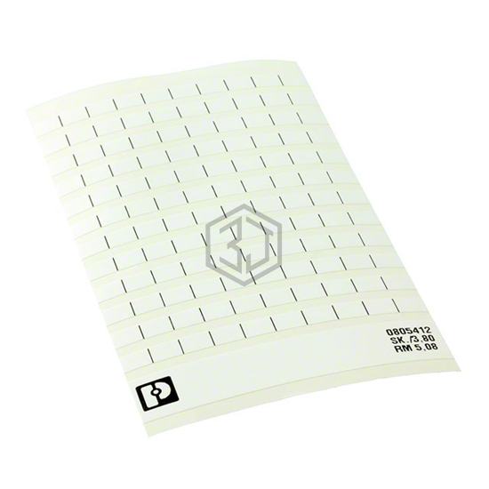 0805412 - Phoenix Contact - Terminal Blocks - Accessories - Marker Strips