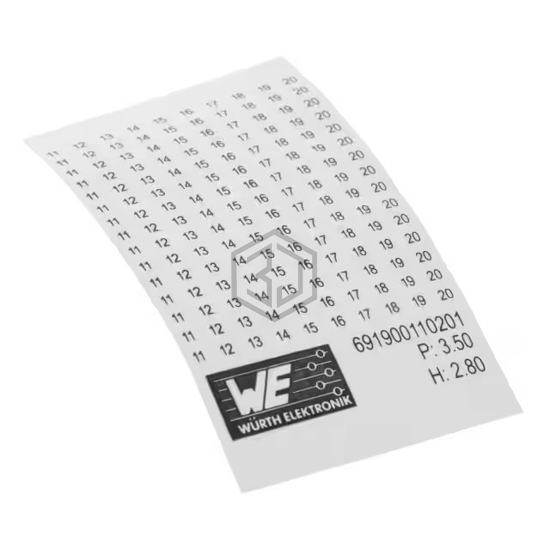 691900110201 - Würth Elektronik - Terminal Blocks - Accessories - Marker Strips