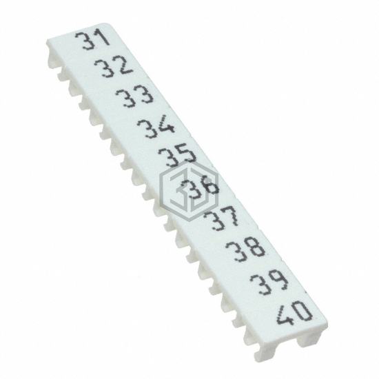 XW5Z-S2.5LB-31-40 - Omron Automation and Safety - Terminal Blocks - Accessories - Marker Strips