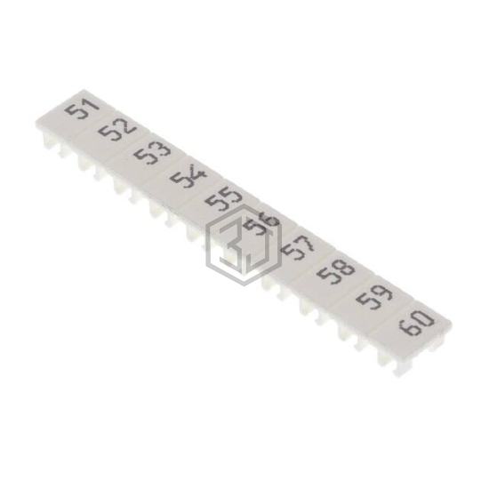 XW5Z-S4.0LB-51-60 - Omron Automation and Safety - Terminal Blocks - Accessories - Marker Strips