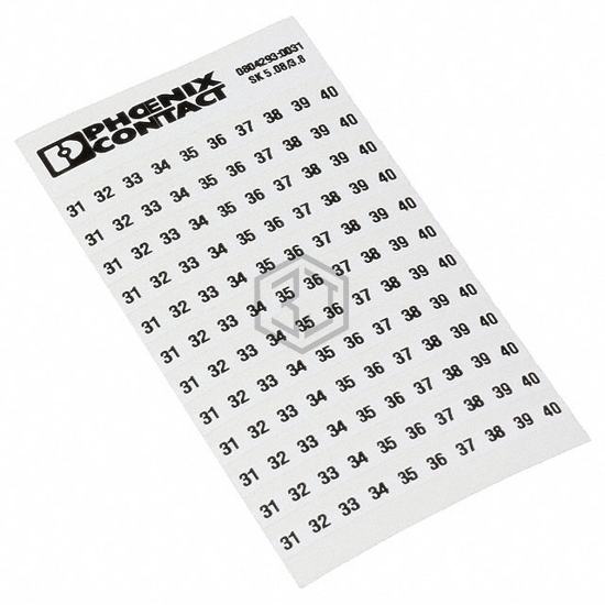 0804293:0031 - Phoenix Contact - Terminal Blocks - Accessories - Marker Strips