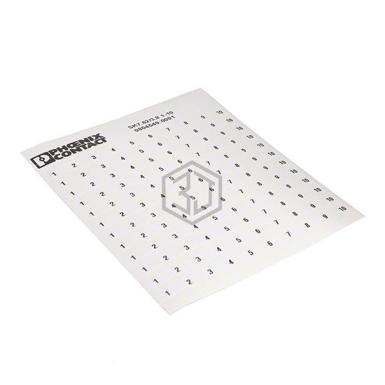0804549:0001 - Phoenix Contact - Terminal Blocks - Accessories - Marker Strips