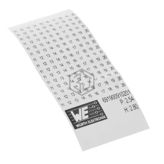 691900910201 - Würth Elektronik - Terminal Blocks - Accessories - Marker Strips