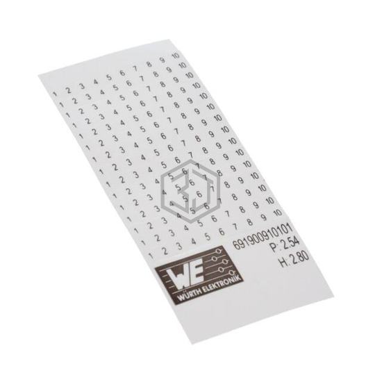 691900910101 - Würth Elektronik - Terminal Blocks - Accessories - Marker Strips