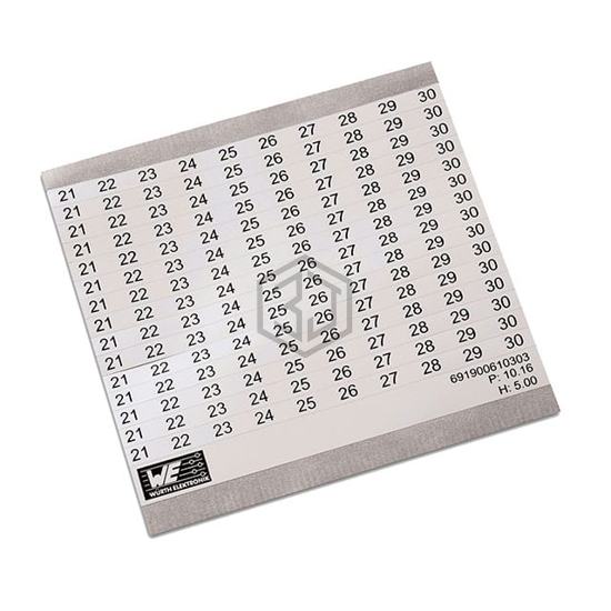 691900910301 - Würth Elektronik - Terminal Blocks - Accessories - Marker Strips