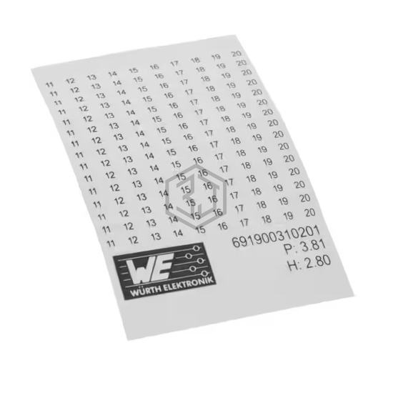 691900310201 - Würth Elektronik - Terminal Blocks - Accessories - Marker Strips