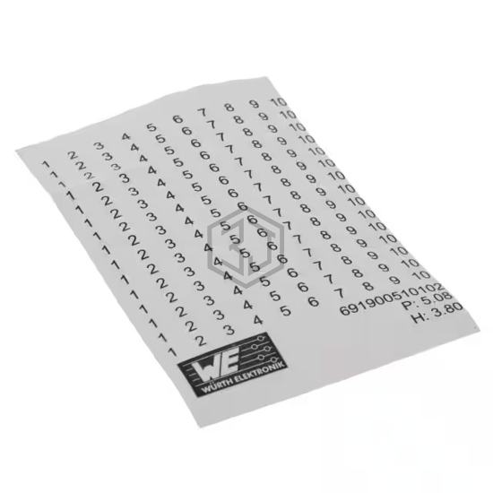 691900510102 - Würth Elektronik - Terminal Blocks - Accessories - Marker Strips