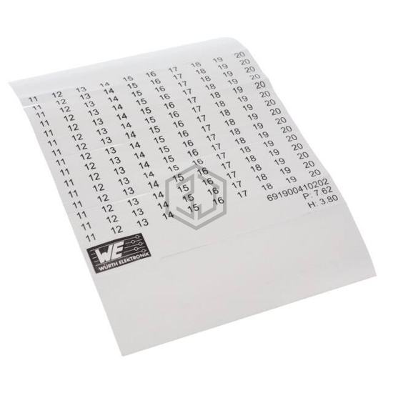 691900410202 - Würth Elektronik - Terminal Blocks - Accessories - Marker Strips