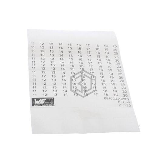 691900910202 - Würth Elektronik - Terminal Blocks - Accessories - Marker Strips