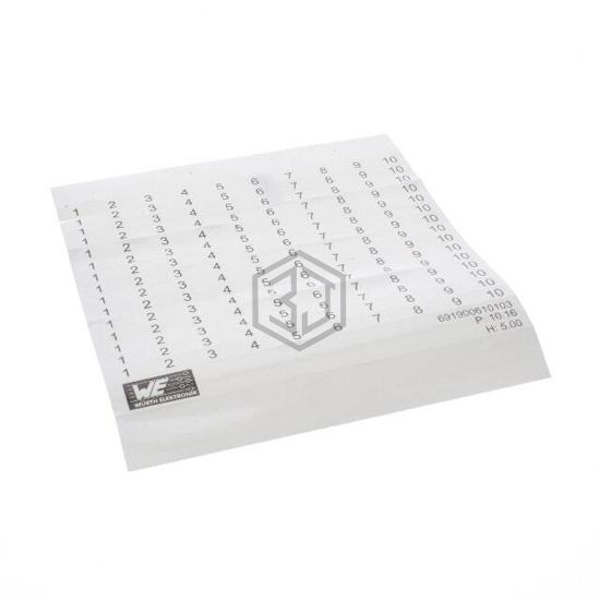 691900610103 - Würth Elektronik - Terminal Blocks - Accessories - Marker Strips