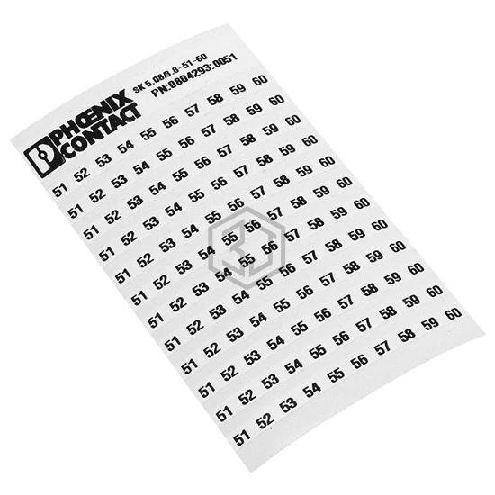0804183:0051 - Phoenix Contact - Terminal Blocks - Accessories - Marker Strips