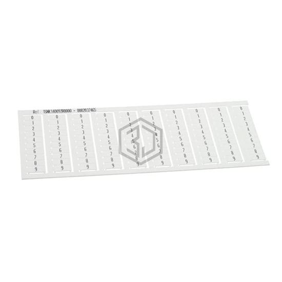 1SNK140092R0000 - TE Connectivity ENTRELEC - Terminal Blocks - Accessories - Marker Strips