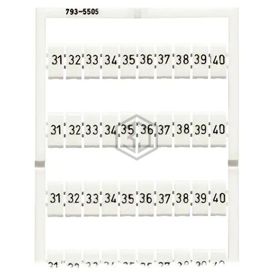 793-5505 - WAGO Corporation - Terminal Blocks - Accessories - Marker Strips