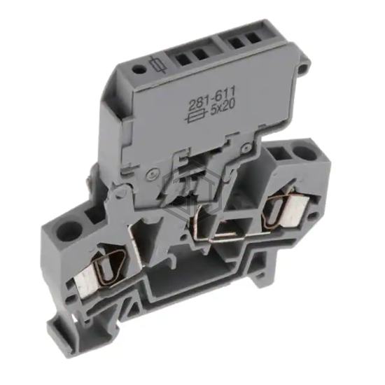281-611 - WAGO Corporation - Terminal Blocks - Din Rail, Channel