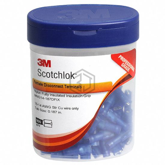 MNG14-187DFIX-BOTTLE - 3M - Terminals - Quick Connects, Quick Disconnect Connectors