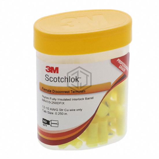 MNI10-250DFIX-BOTTLE - 3M - Terminals - Quick Connects, Quick Disconnect Connectors