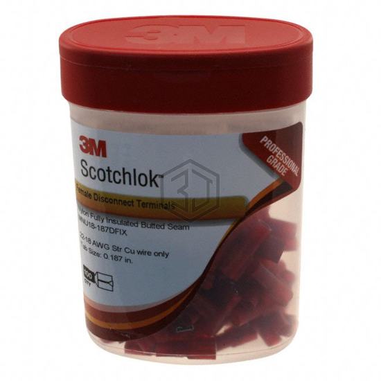 MNU18-187DFIX-BOTTLE - 3M - Terminals - Quick Connects, Quick Disconnect Connectors