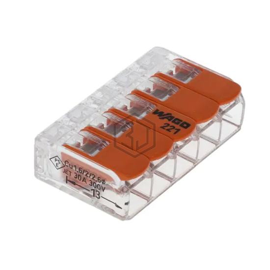 221-615/VE00-0500 - WAGO Corporation - Terminals - Wire Splice Connectors