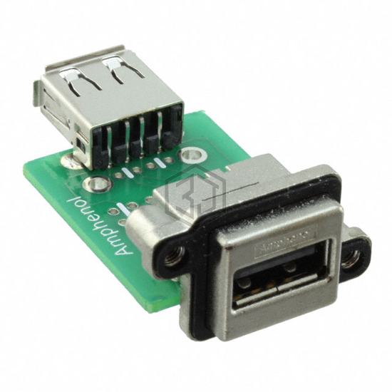 MUSBA311M0 - Amphenol ICC (Commercial Products) - USB, DVI, HDMI Connectors - Adapters