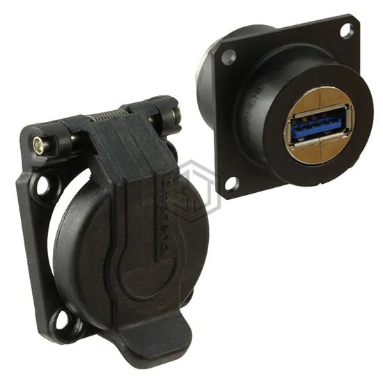 USB3F2ZNSCC - Amphenol Socapex - USB, DVI, HDMI Connectors - Adapters