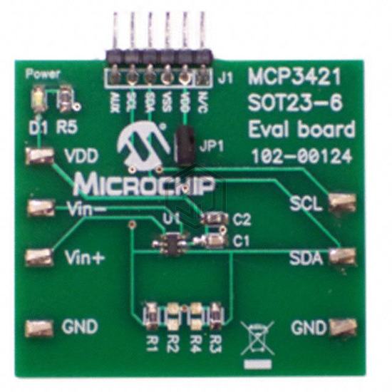 MCP3421EV - Microchip Technology - Evaluation Boards - Analog to Digital Converters (ADCs)
