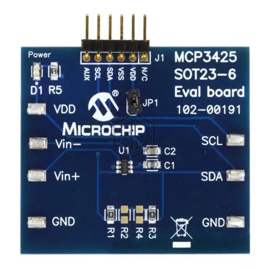 MCP3425EV - Microchip Technology - Evaluation Boards - Analog to Digital Converters (ADCs)