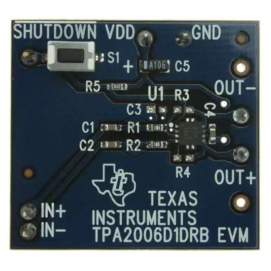 TPA2006D1EVM - Texas Instruments - Evaluation Boards - Audio Amplifiers