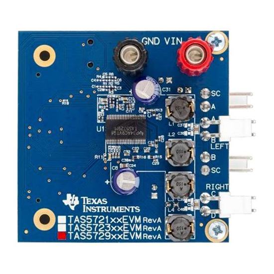 TAS5721EVM - Texas Instruments - Evaluation Boards - Audio Amplifiers