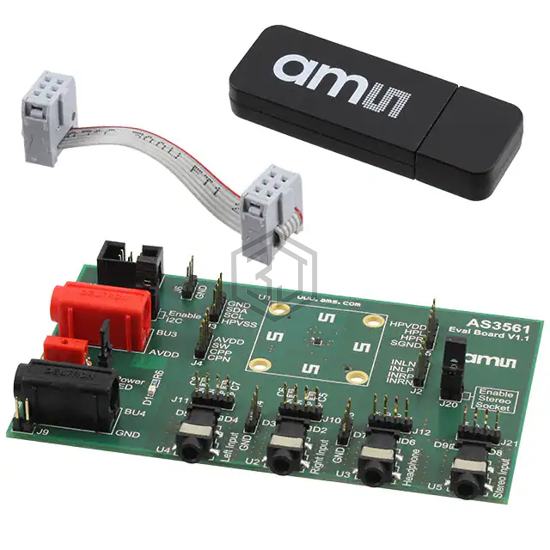 AS3561 EVAL BOARD - ams - Evaluation Boards - Audio Amplifiers