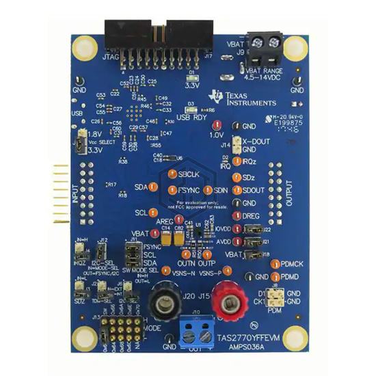 TAS2770YFFEVM - Texas Instruments - Evaluation Boards - Audio Amplifiers