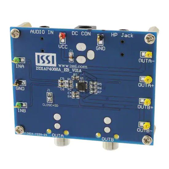 IS31AP4088A-QFLS2-EB - ISSI, Integrated Silicon Solution Inc - Evaluation Boards - Audio Amplifiers
