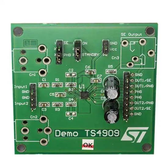 DEMOTS4909Q - STMicroelectronics - Evaluation Boards - Audio Amplifiers