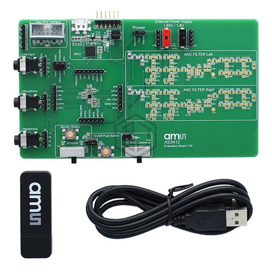 AS3412 EK-ST - ams - Evaluation Boards - Audio Amplifiers