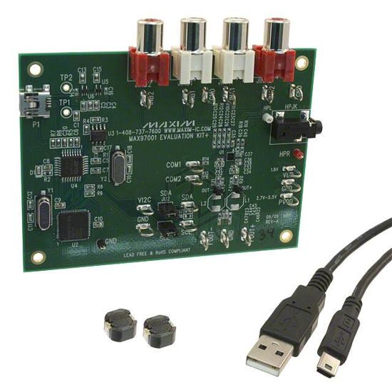 MAX97001EVKIT+ - Analog Devices Inc./Maxim Integrated - Evaluation Boards - Audio Amplifiers
