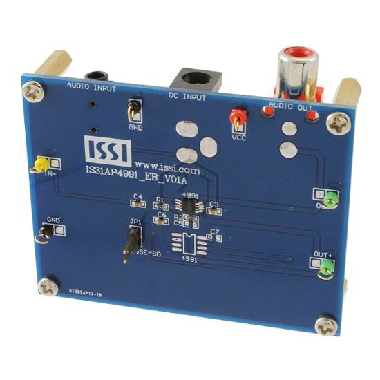 IS31AP4991-SLS2-EB - ISSI, Integrated Silicon Solution Inc - Evaluation Boards - Audio Amplifiers