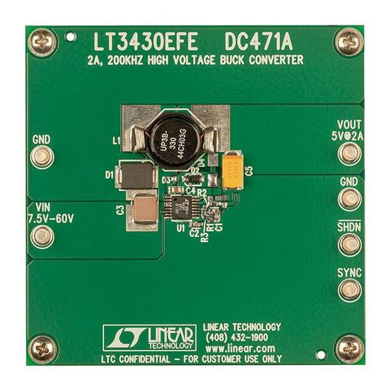 DC471A - Analog Devices Inc. - Evaluation Boards - DC/DC & AC/DC (Off-Line) SMPS