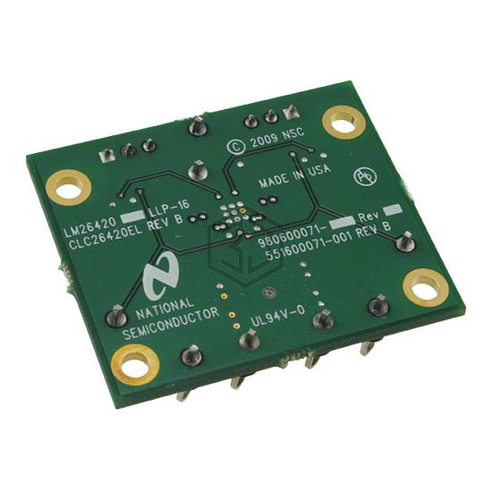 LM26420YSQEVAL/NOPB - Texas Instruments - Evaluation Boards - DC/DC & AC/DC (Off-Line) SMPS