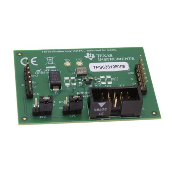 TPS63810EVM - Texas Instruments - Evaluation Boards - DC/DC & AC/DC (Off-Line) SMPS