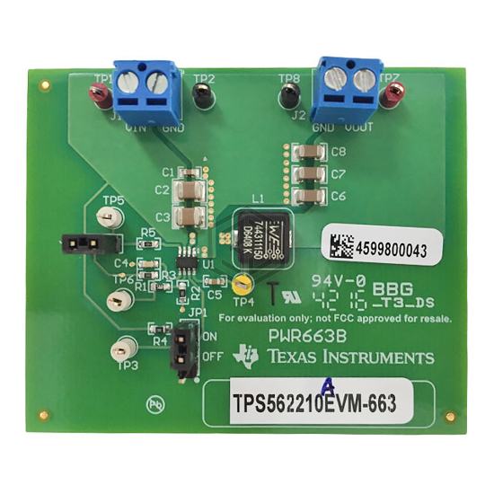 TPS562210AEVM-663 - Texas Instruments - Evaluation Boards - DC/DC & AC/DC (Off-Line) SMPS