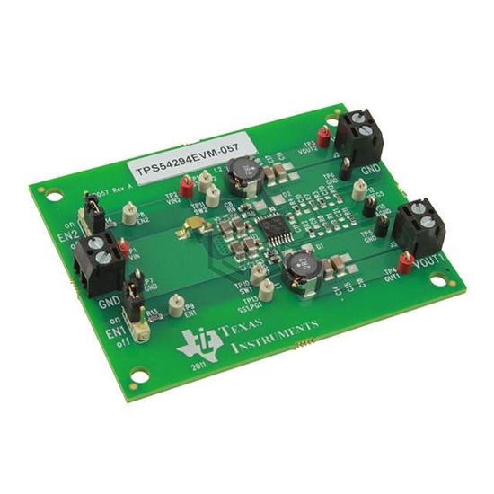 TPS54294EVM-057 - Texas Instruments - Evaluation Boards - DC/DC & AC/DC (Off-Line) SMPS