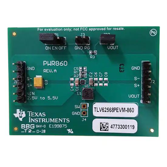 TLV62568PEVM-860 - Texas Instruments - Evaluation Boards - DC/DC & AC/DC (Off-Line) SMPS