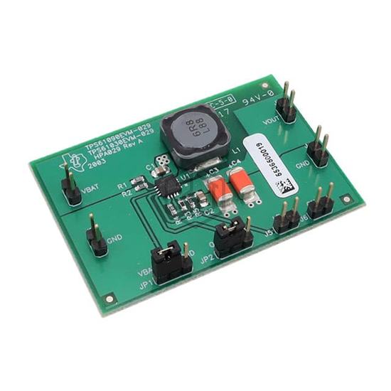 TPS61030EVM-029 - Texas Instruments - Evaluation Boards - DC/DC & AC/DC (Off-Line) SMPS