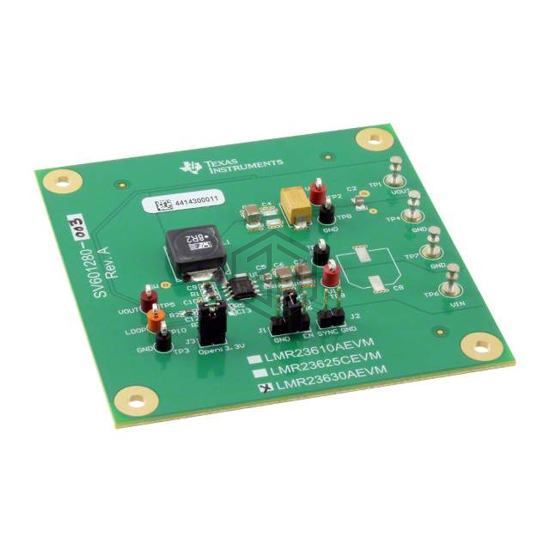 LMR23630AEVM - Texas Instruments - Evaluation Boards - DC/DC & AC/DC (Off-Line) SMPS
