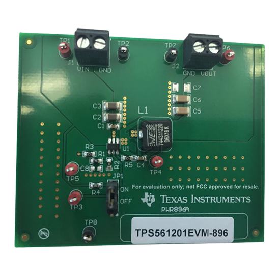TPS561201EVM-896 - Texas Instruments - Evaluation Boards - DC/DC & AC/DC (Off-Line) SMPS