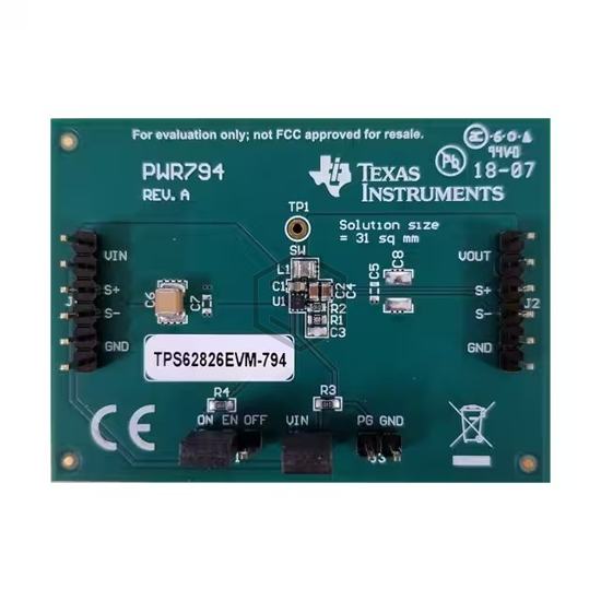 TPS62826EVM-794 - Texas Instruments - Evaluation Boards - DC/DC & AC/DC (Off-Line) SMPS